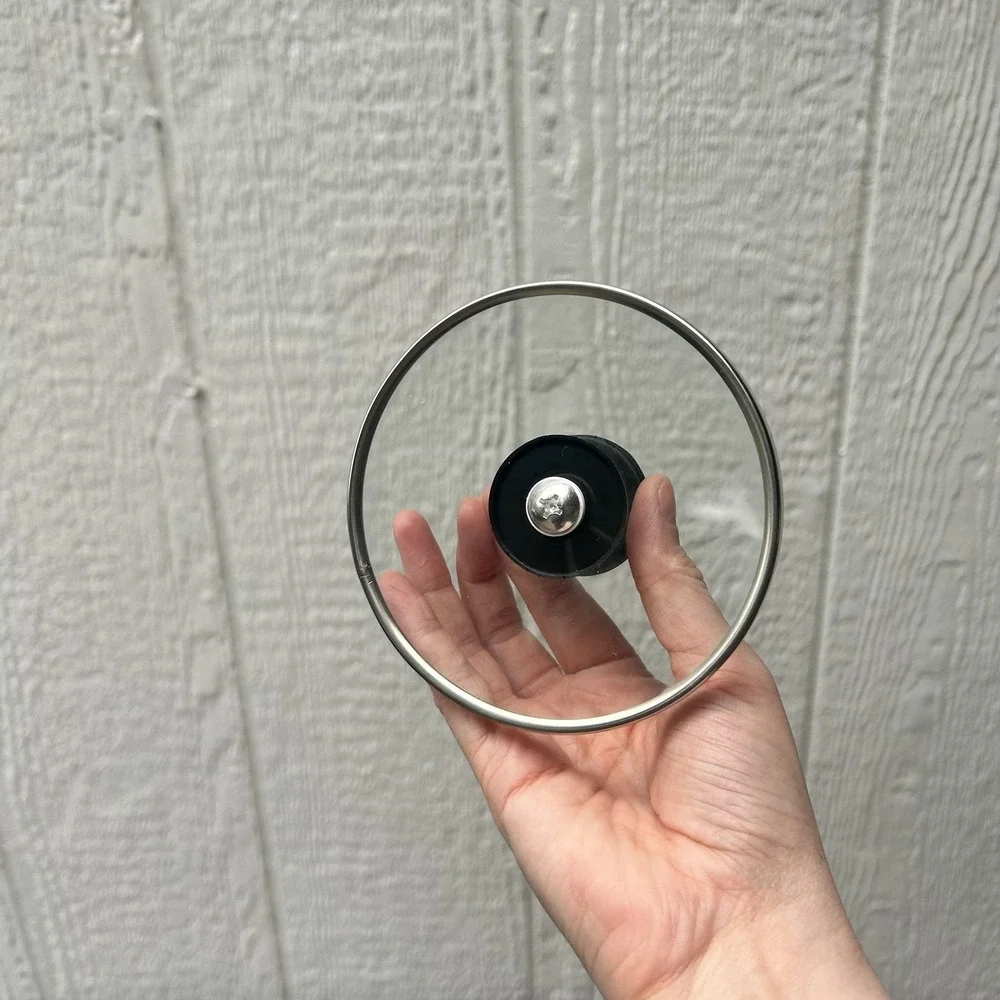 ORIGINAL GLASS LID - Crockpot Trio Little Triple Dipper 4 1/4inch Replacement